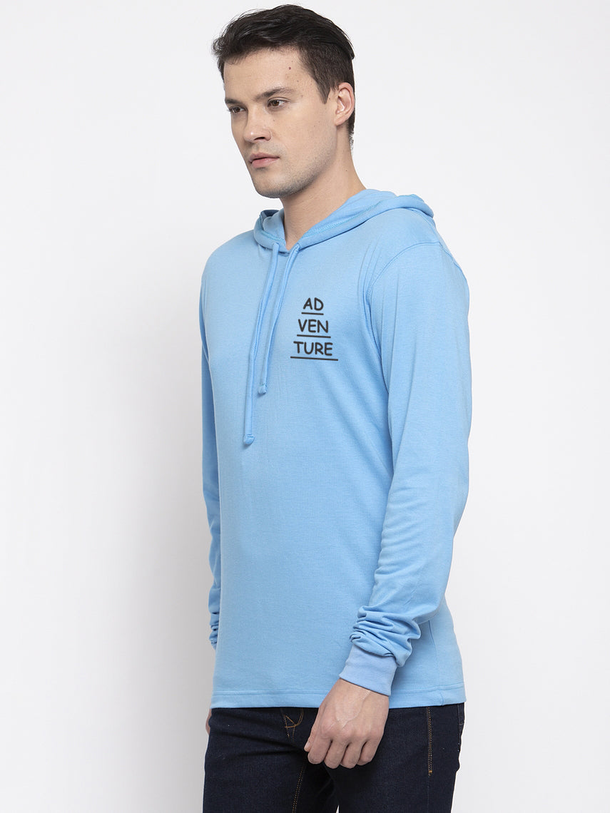 Men's Adventure Full Sleeves Hoody T-Shirt - Friskers