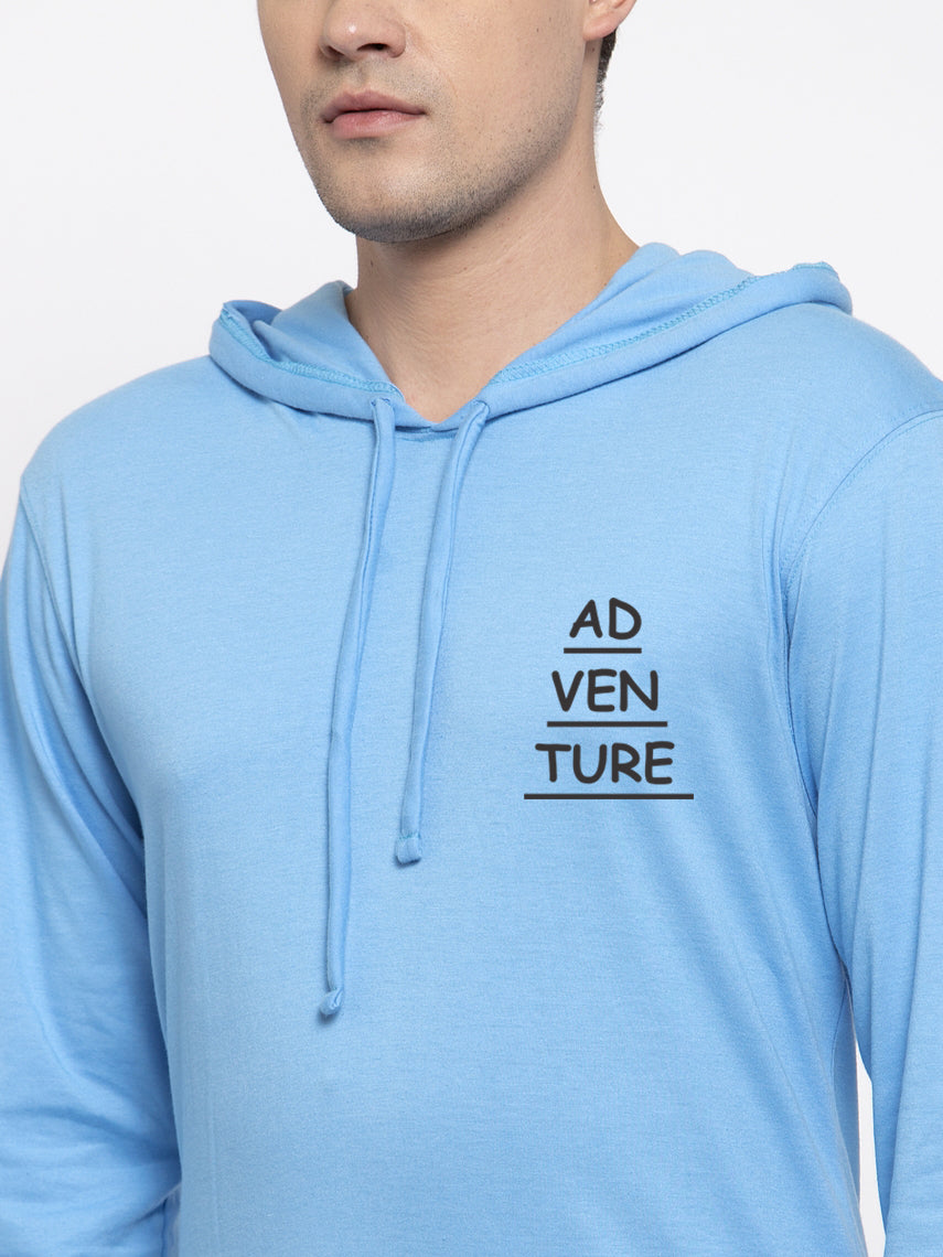 Men's Adventure Full Sleeves Hoody T-Shirt - Friskers