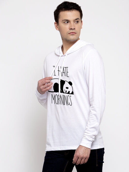 Men's I Hate Morning Full Sleeves Hoody T-Shirt - Friskers