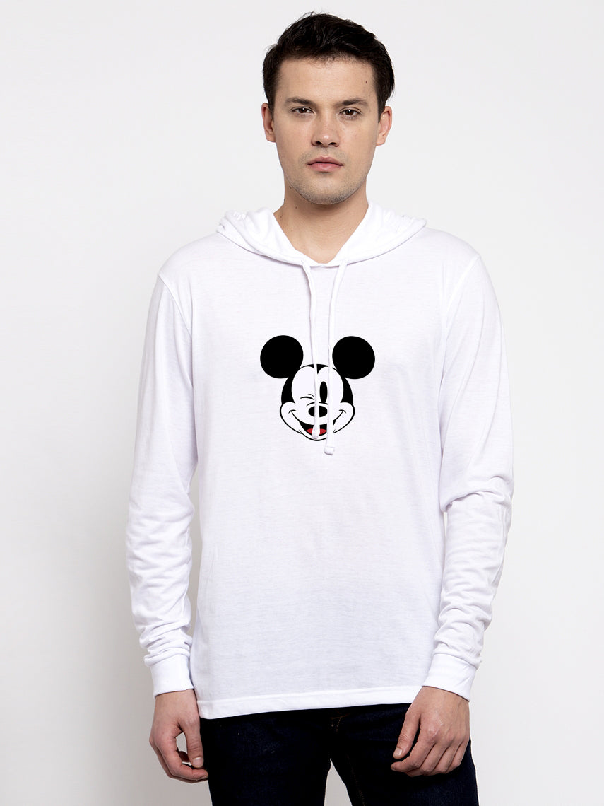 Men's Mickey Mouse Full Sleeves Hoody T-Shirt - Friskers