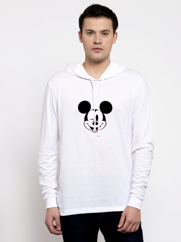 Men's Mickey Mouse Full Sleeves Hoody T-Shirt - Friskers