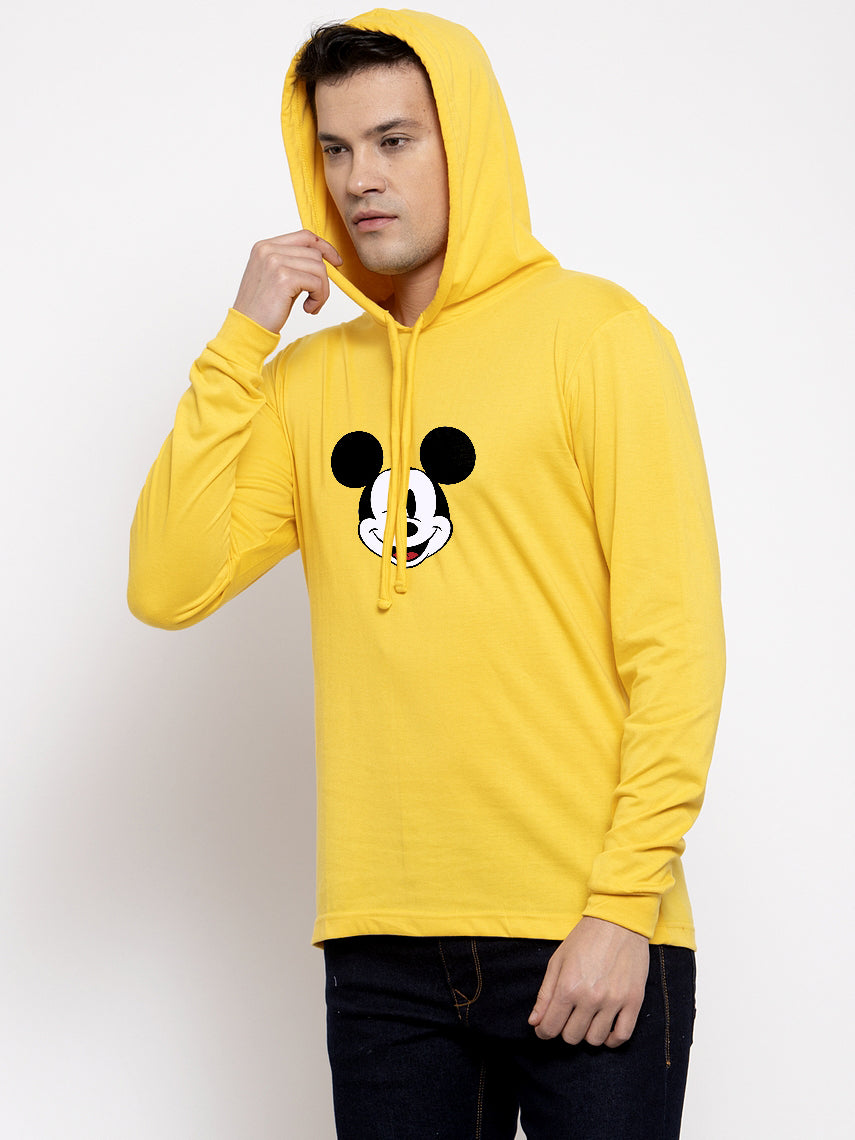 Men's Mickey Mouse Full Sleeves Hoody T-Shirt - Friskers