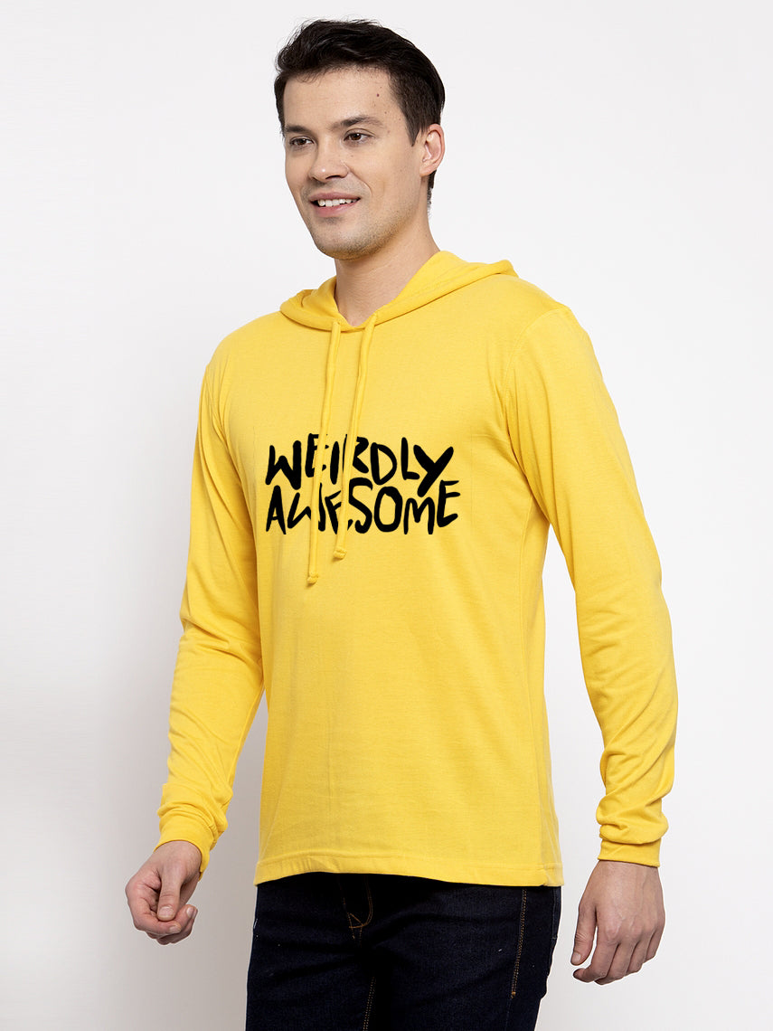 Men's Weirdly Awesome Full Sleeves Hoody T-Shirt - Friskers