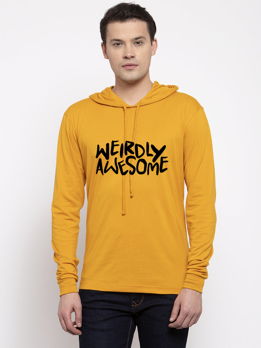 Men's Weirdly Awesome Full Sleeves Hoody T-Shirt - Friskers