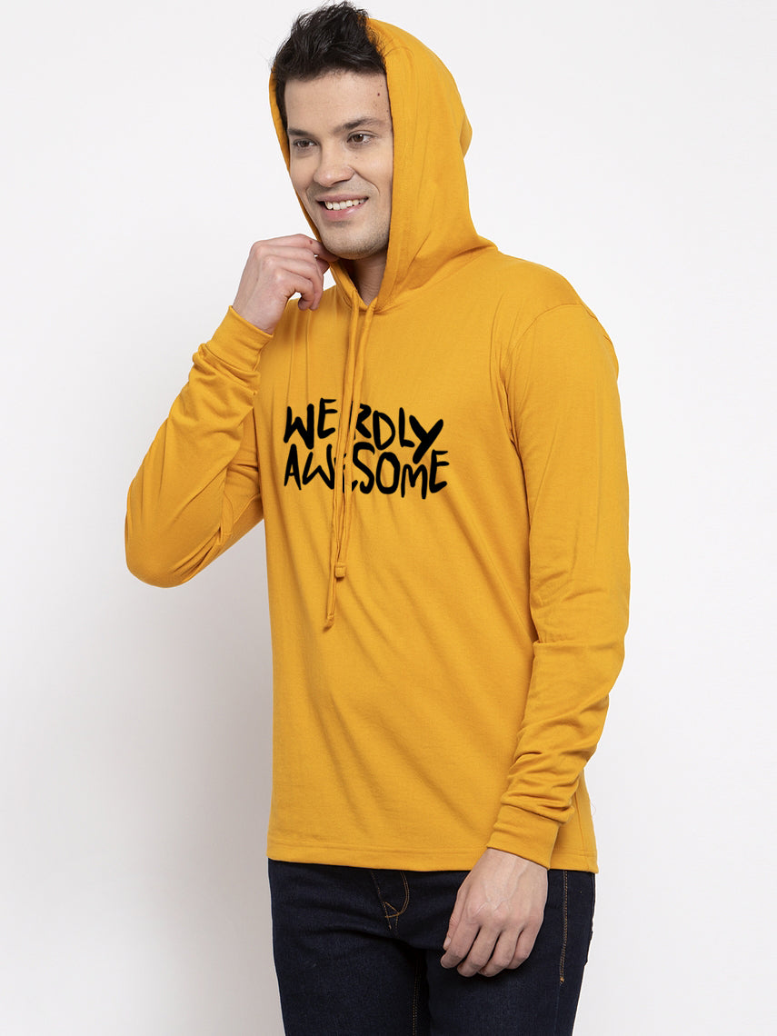 Men's Weirdly Awesome Full Sleeves Hoody T-Shirt - Friskers