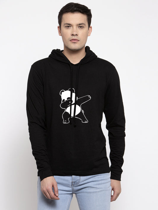 Men's Dancing Panda Full Sleeves Hoody T-Shirt - Friskers