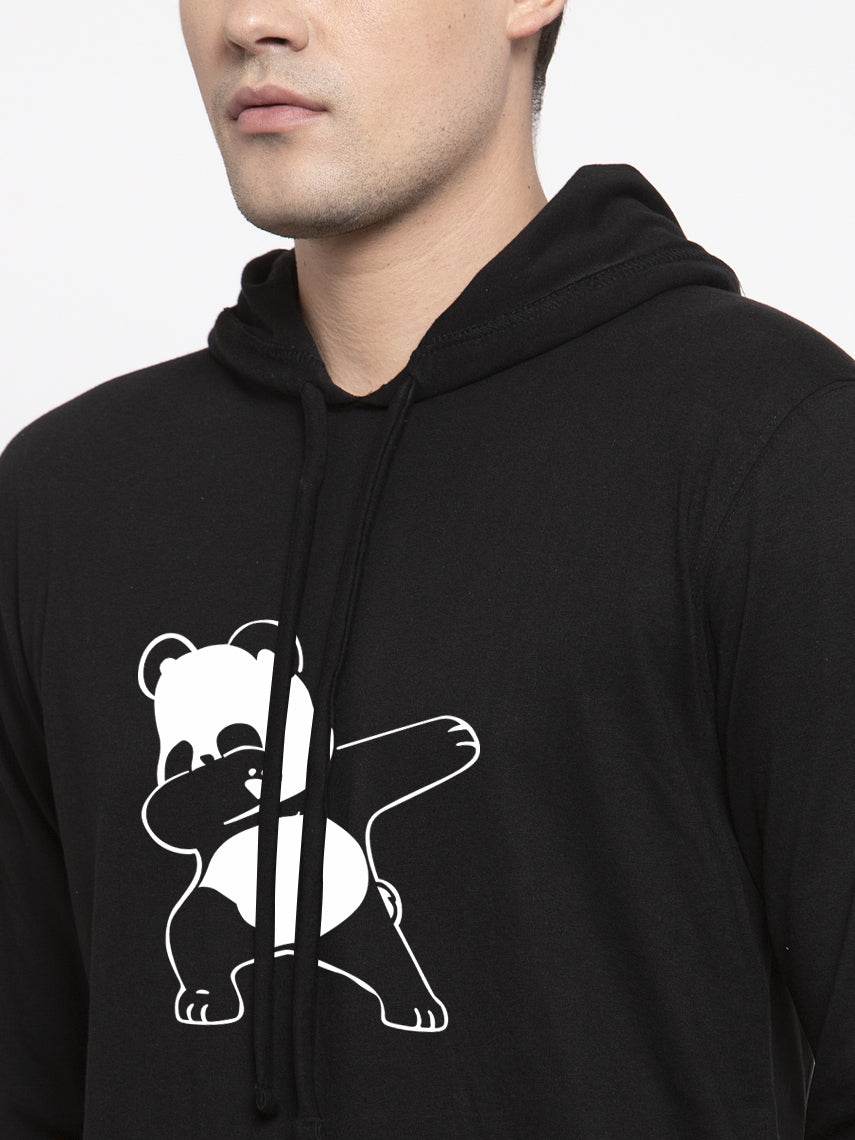 Men's Dancing Panda Full Sleeves Hoody T-Shirt - Friskers