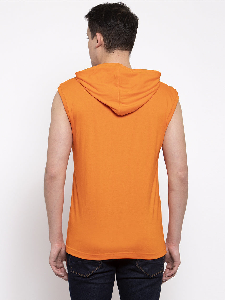 Men's Strong Focused Sleeveless Hoody T-Shirt - Friskers