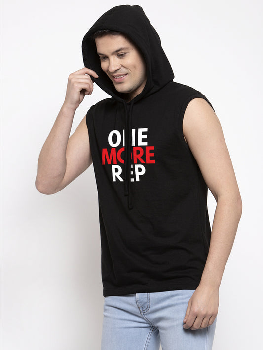 Men's One More Rep Sleeveless Hoody T-Shirt - Friskers
