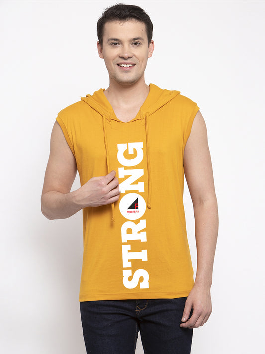 Men's Strong Sleeveless Hoody T-Shirt - Friskers