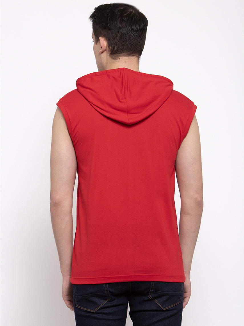 Men's Gym Sleeveless Hoody T-Shirt - Friskers