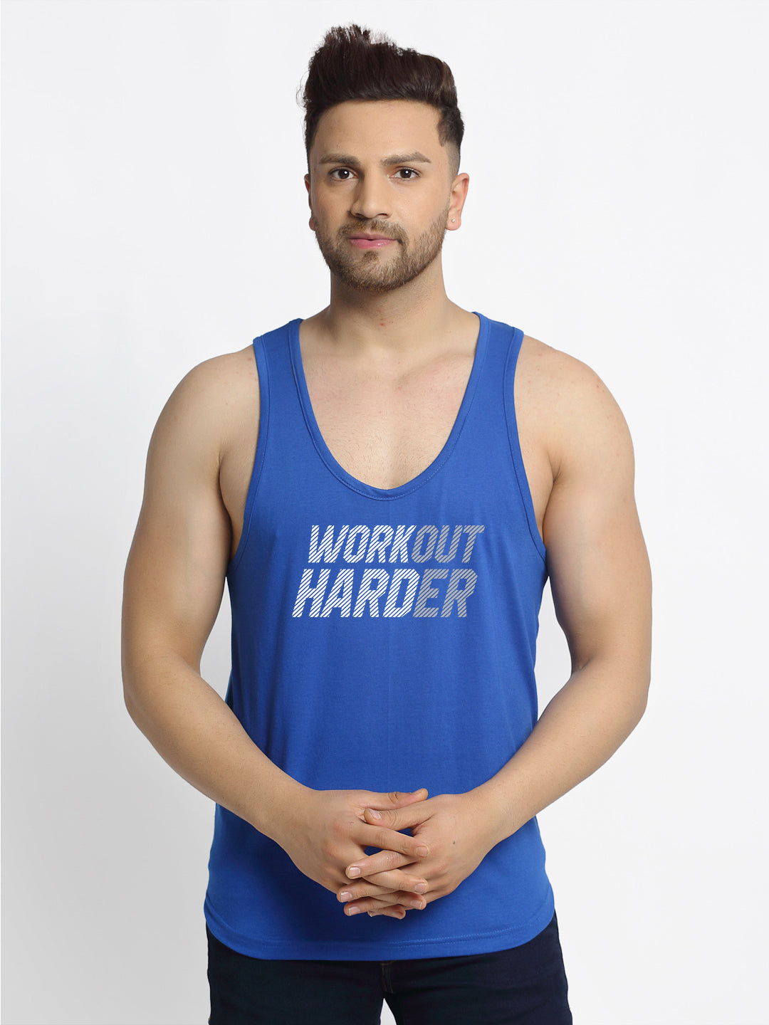Men Workout Harder Innerwear Gym Vest - Friskers