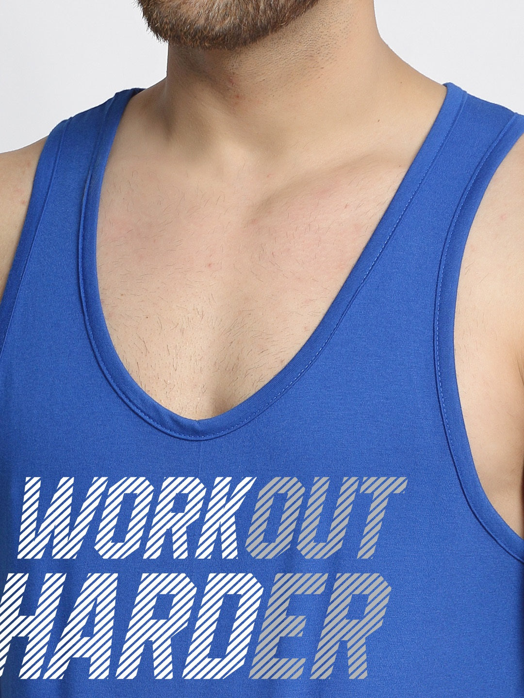 Men Workout Harder Innerwear Gym Vest - Friskers