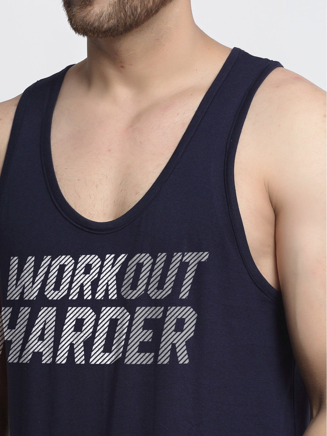 Men Workout Harder Innerwear Gym Vest - Friskers