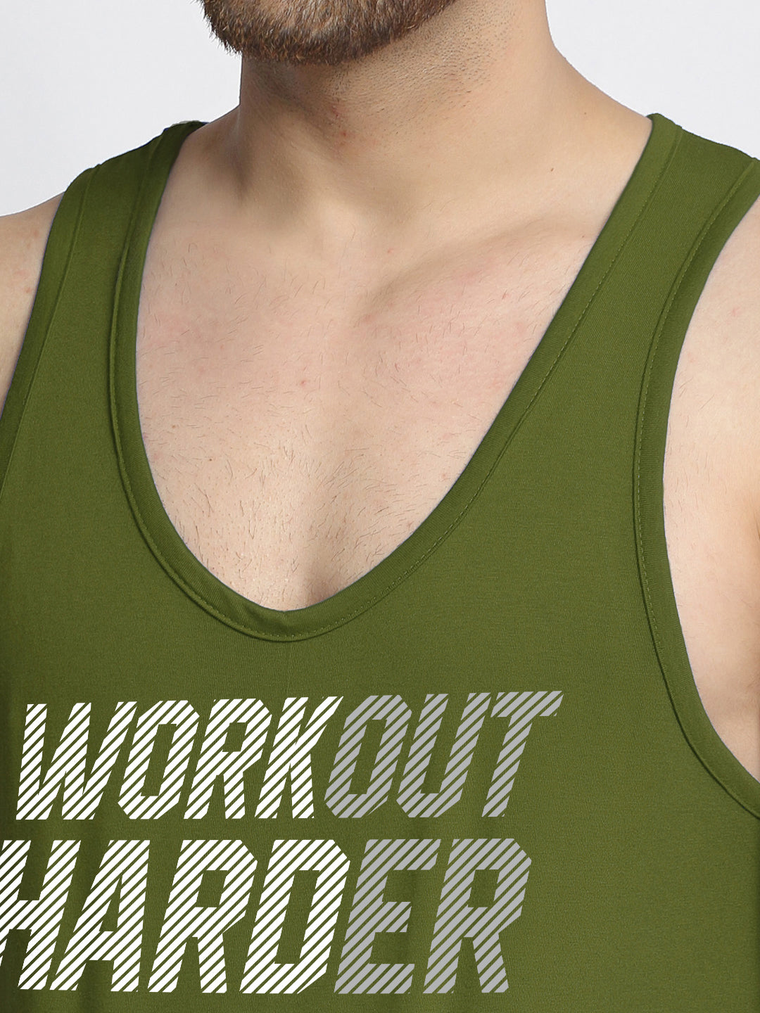 Men Workout Harder Innerwear Gym Vest - Friskers