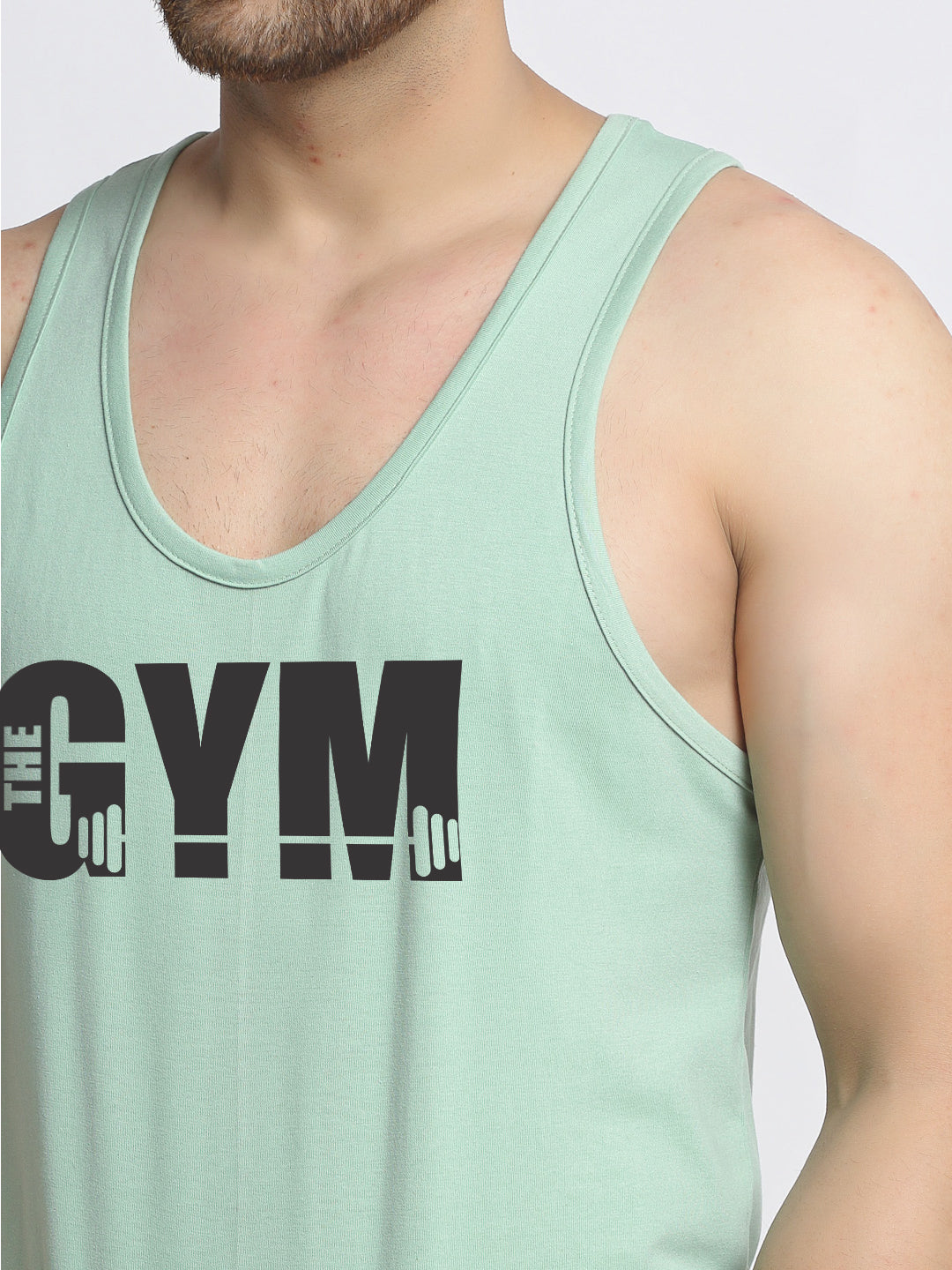 Men GYM Printed Innerwear Gym Vest - Friskers