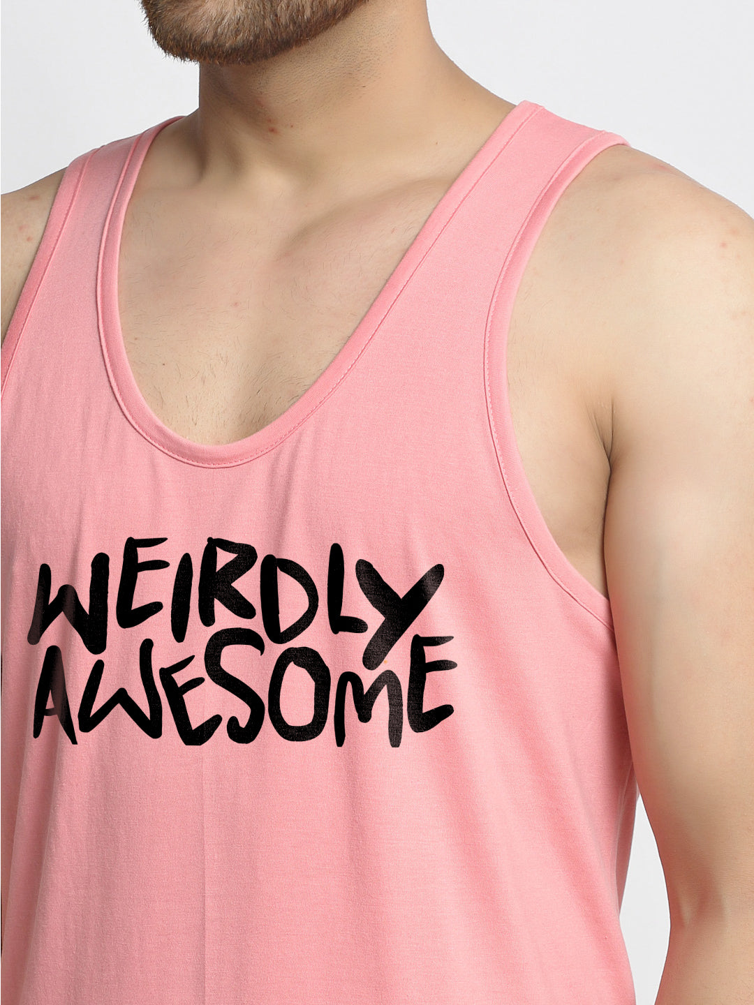 Men Awesome Printed Innerwear Gym Vest - Friskers