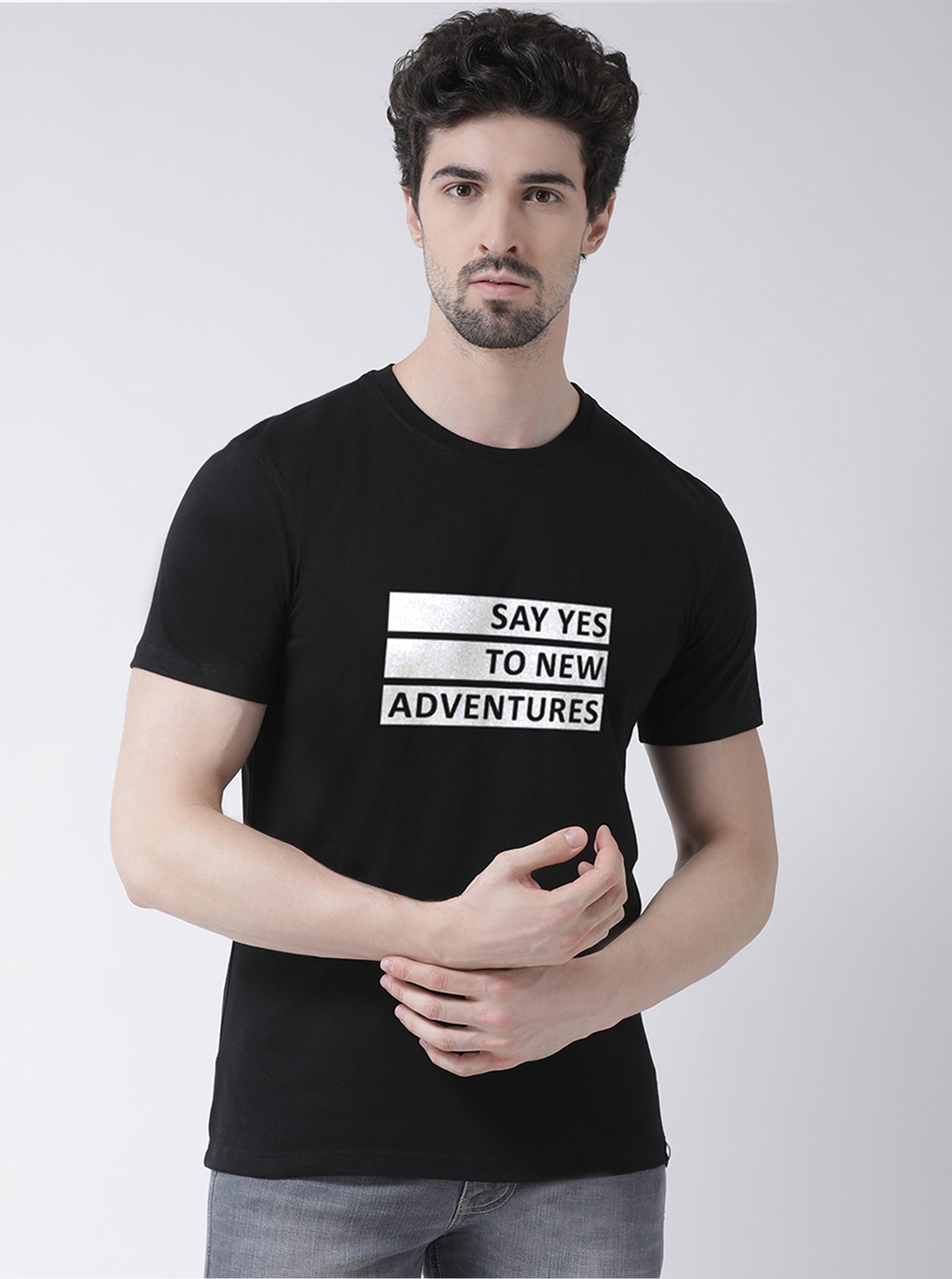 Say Yes to New Printed Clearence T-shirt - Friskers