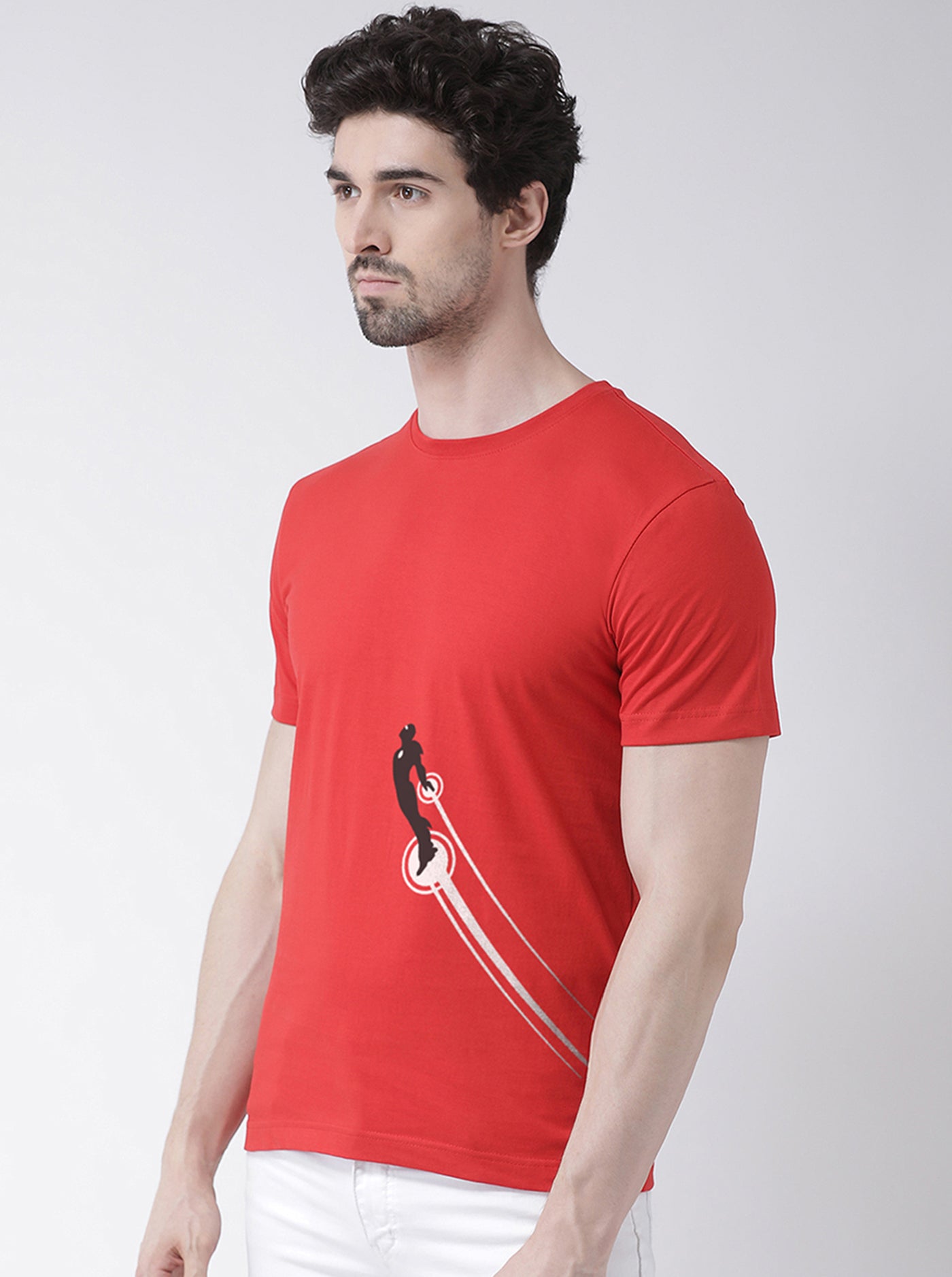 Iron Man Printed Round Neck T-Shirt - Friskers