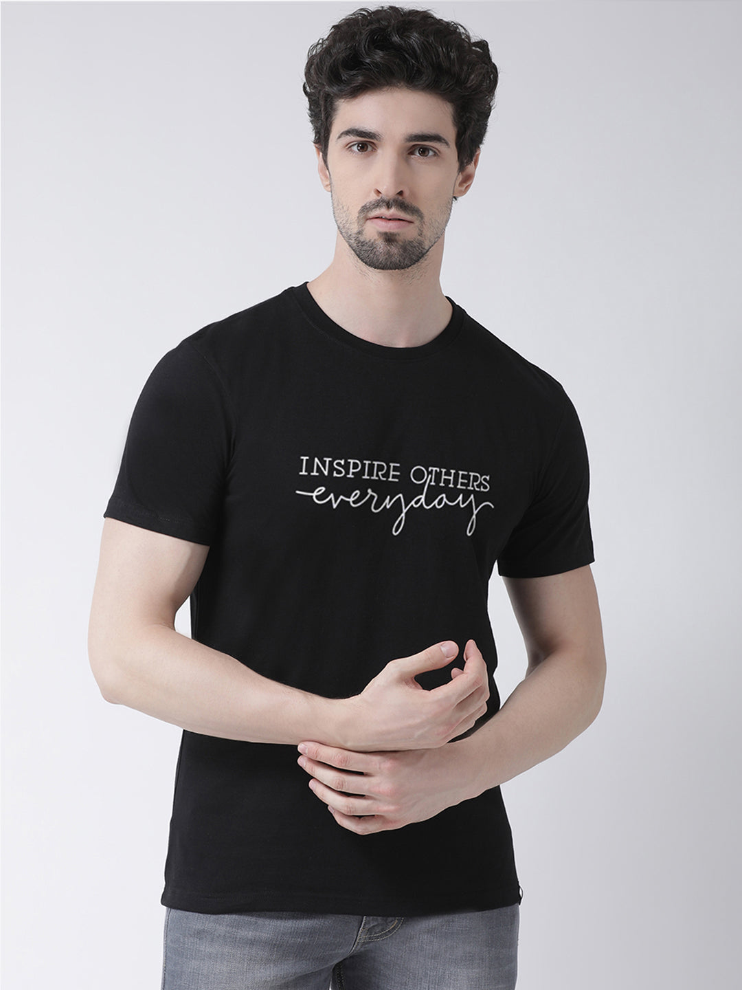 Inspiring Other Printed Round Neck T-shirt - Friskers