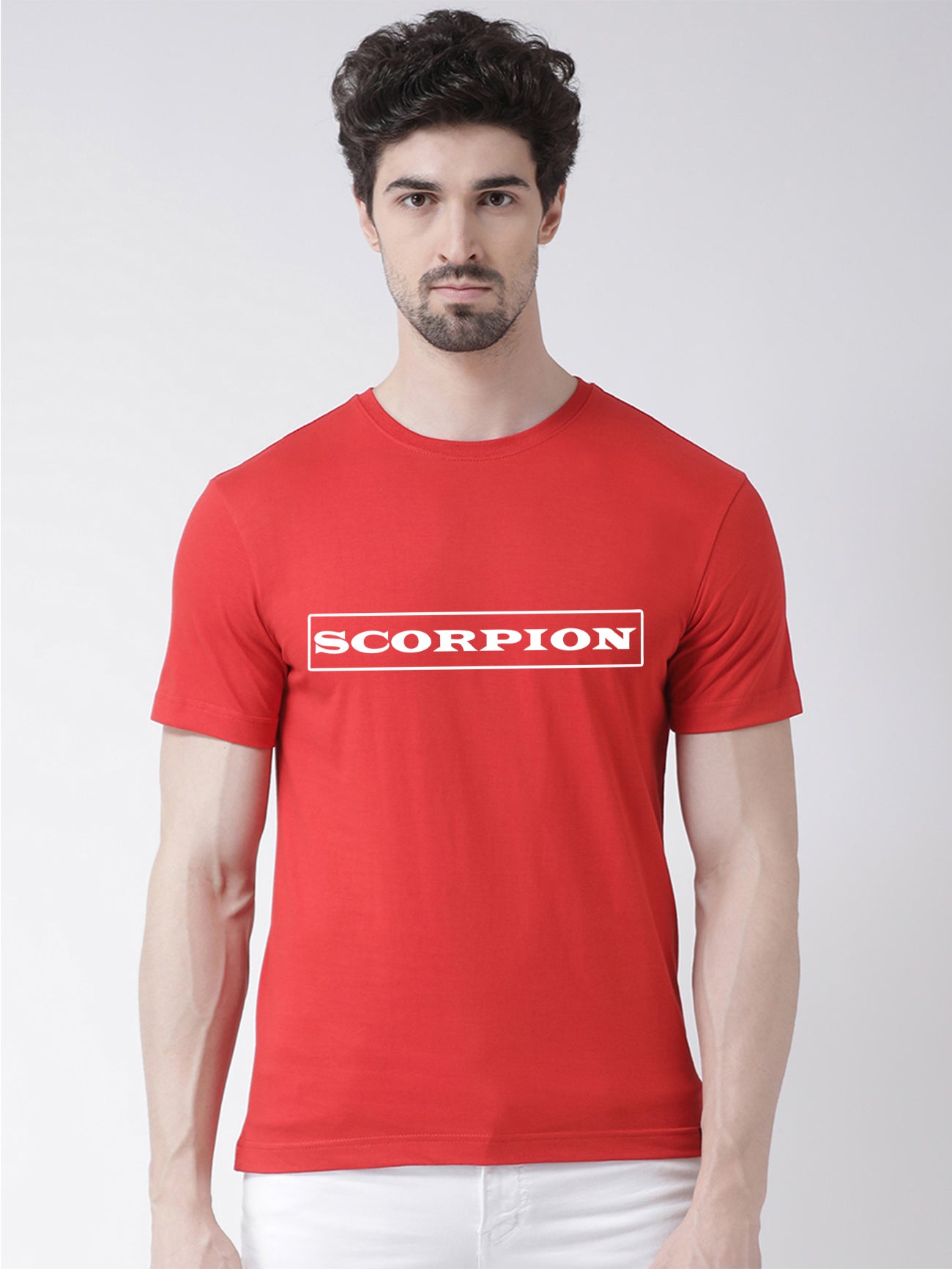 Scorpion Printed Round Neck T-shirt - Friskers